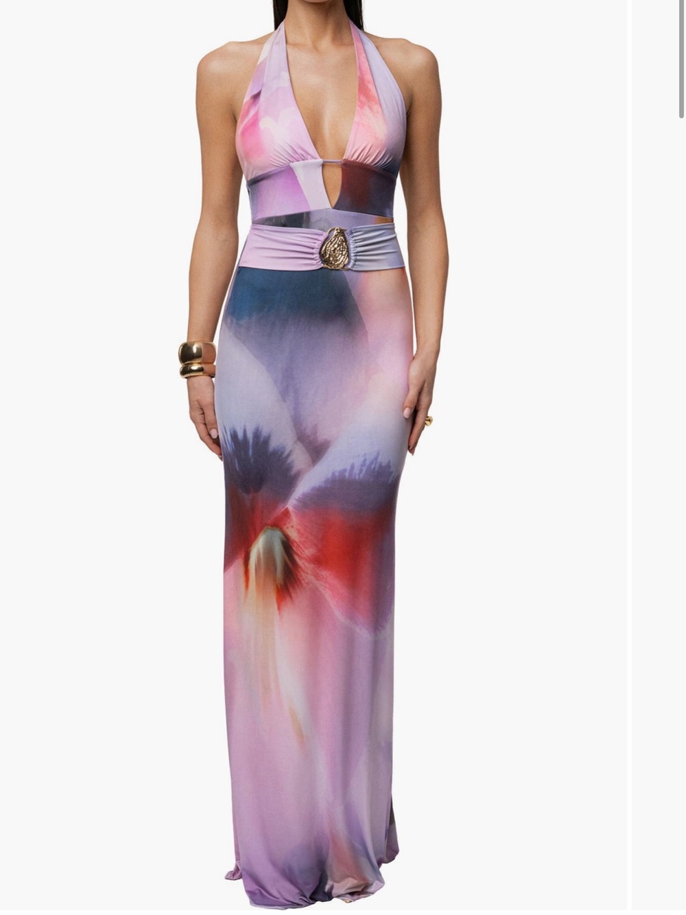 JLUXLABEL FLORAL BLOSSOM MAXI DRESS SIZE SMALL